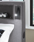 Finigale Twin Upholstered Bed with Wireless Audio