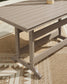 Seacliff Beach RECT COUNTER TABLE W/UMB OPT