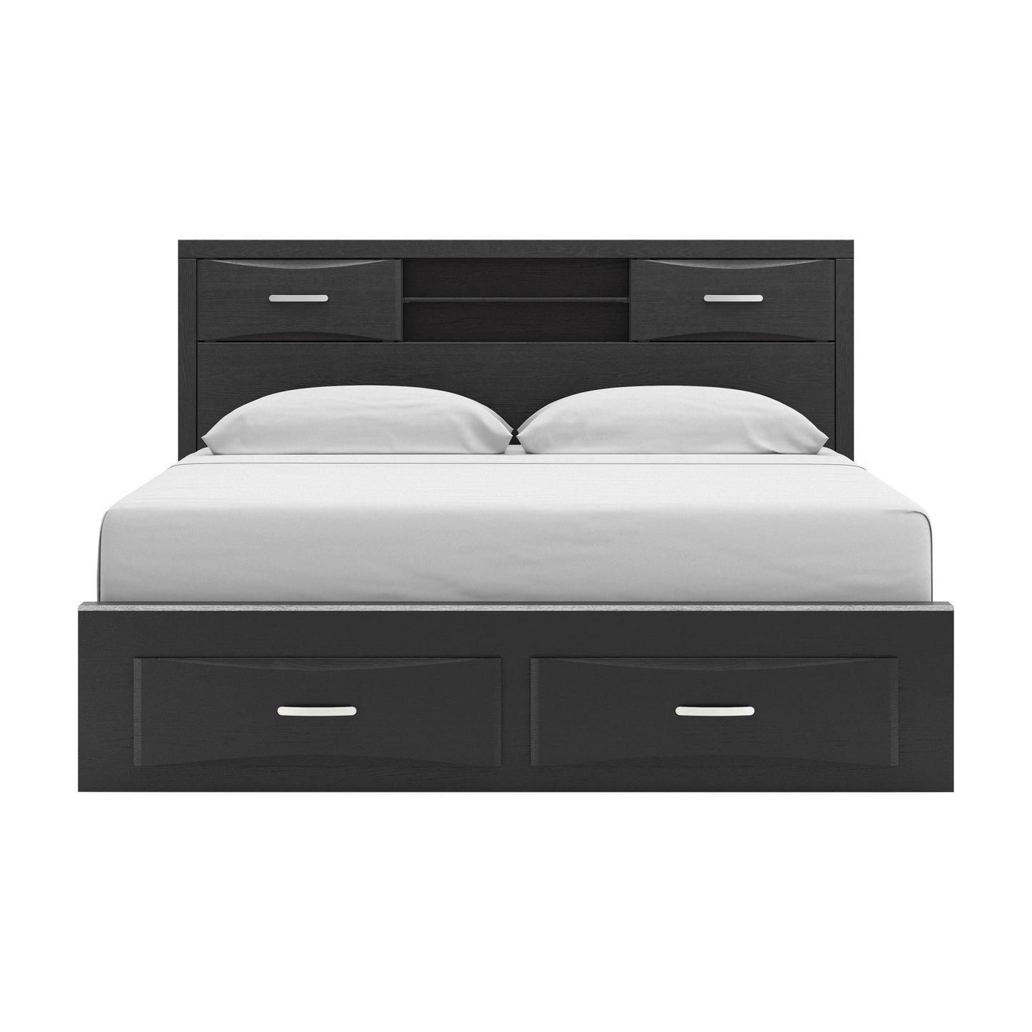 Stabotta King Bookcase Storage Bed