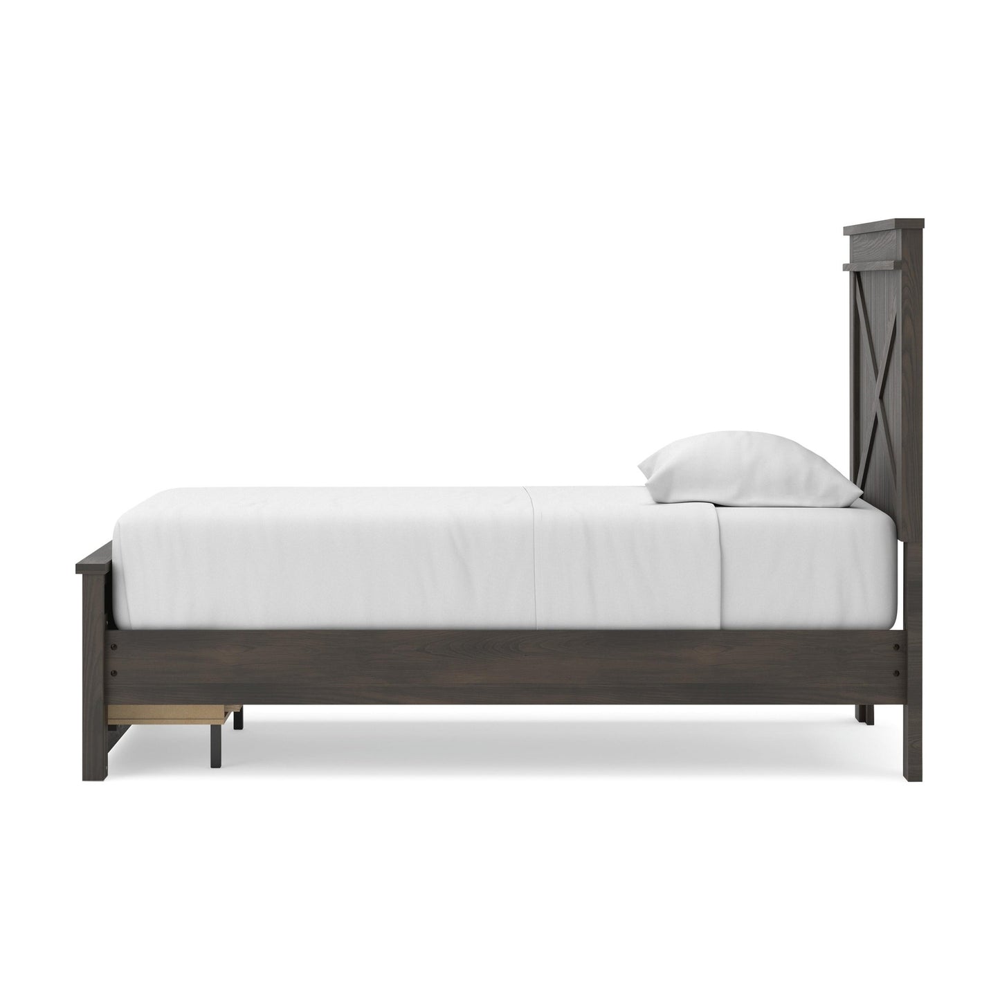 Vonitta Bay Twin Panel Platform Storage Bed