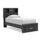 Stabotta Twin Bookcase Storage Bed