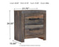Drystan Full Panel Bed with 2 Storage Drawers with Mirrored Dresser, Chest and 2 Nightstands