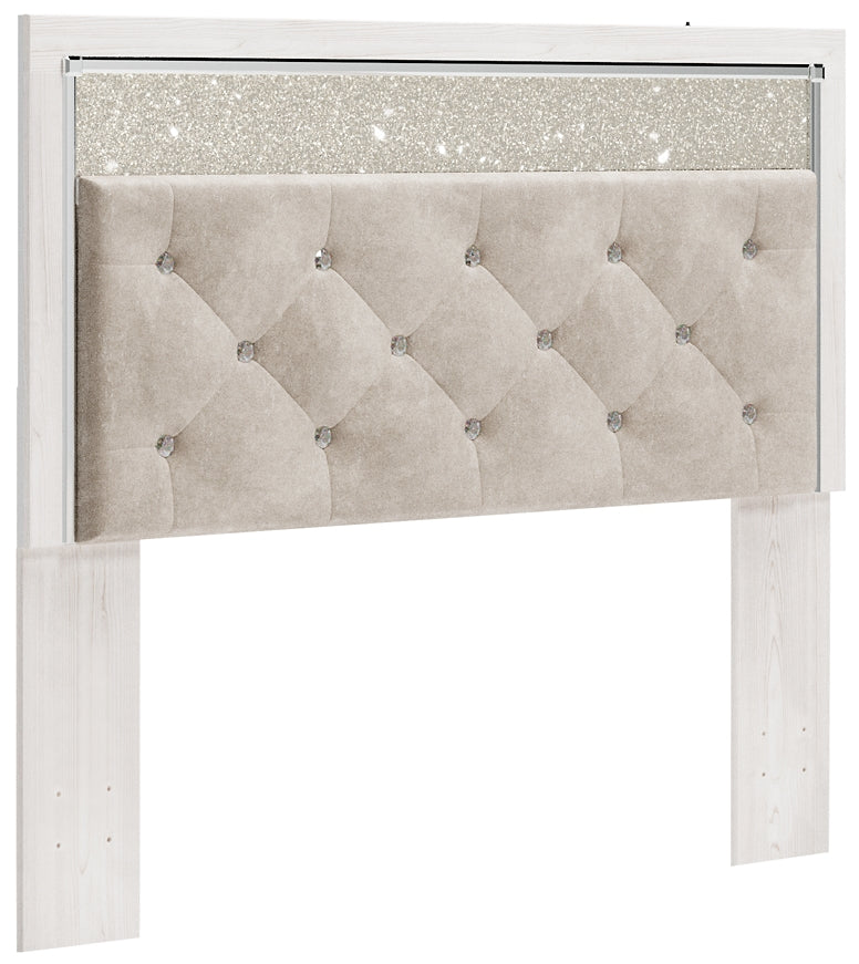 Altyra Queen Panel Headboard with Mirrored Dresser