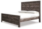 Wynnlow Queen Crossbuck Panel Bed with Dresser