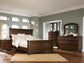 Porter Queen Panel Bed with Mirrored Dresser, Chest and Nightstand
