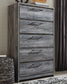 Baystorm Queen Panel Bed with Mirrored Dresser and Chest