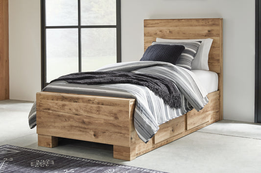 Hyanna Twin Panel Bed with 2 Side Storage