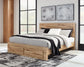 Hyanna Queen Panel Storage Bed with Mirrored Dresser, Chest and Nightstand