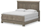 Lexorne California King Sleigh Bed with Mirrored Dresser and 2 Nightstands